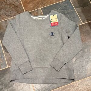 NWT Champion grey crew neck sweatshirt-Size Large